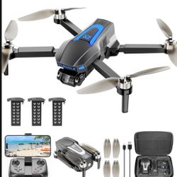 Drones with Camera for Adults 4K, Brushless Motor Drone for Kids Beginners, FPV Foldable RC Quadcopter with 3 Batteries, 45 Mins Long Flight Time, Bey