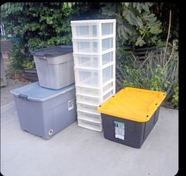 Storage Bins and Talk Storage Drawers All for $20