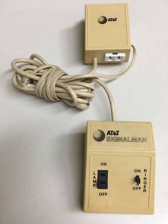 AT&T Signalman Telephone Lamp Flasher Hearing Impaired Phone Plug In