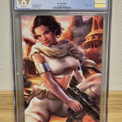 CGC 9.9 WAIFU CHRONICLES #1 REBEL SITH PADME COSPLAY LOGAN CURE VIRGIN LTD