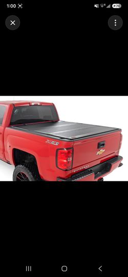 Rough Country- Hard Tri-Fold Flip-Up Bed Cover