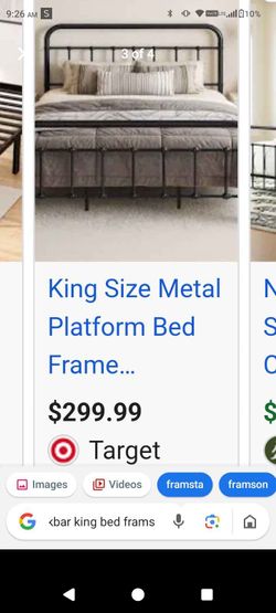 King bed frame