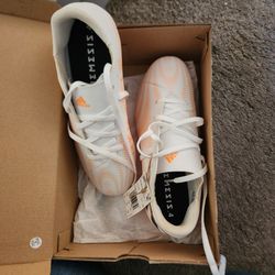 Adidas Nemesis 4 Soccer Cleats white and orange