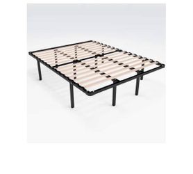 King Size Metal Bed Base with Foundation Slats - Nice Condition