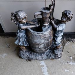 Boy Girl Outdoor Garden Statue Decor 