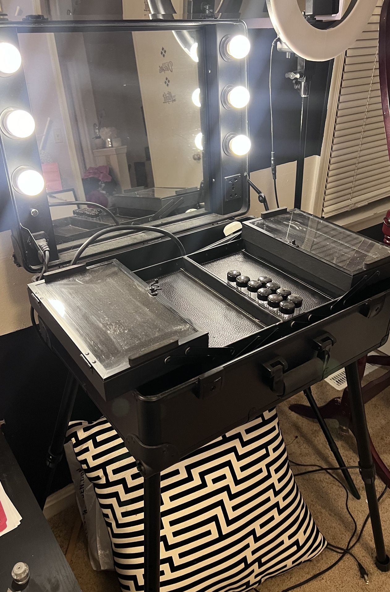 Makeup Train Case with LED Light 