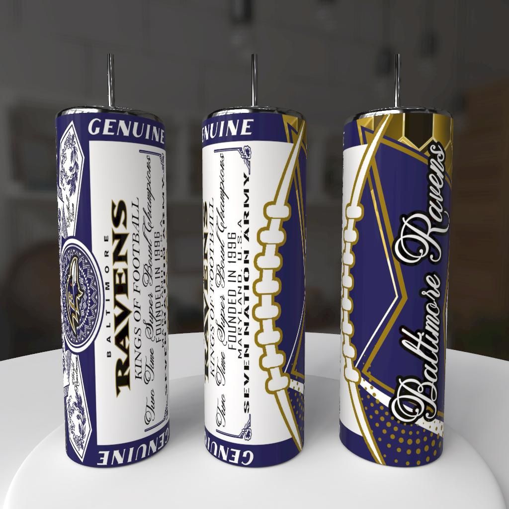 Baltimore Ravens Football Tumbler