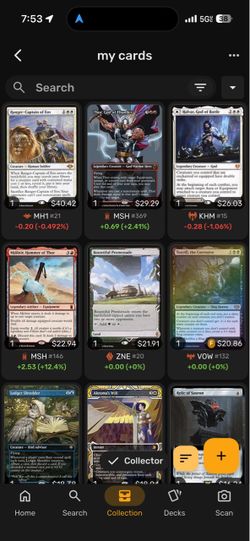 1.18k worth of Magic cards LP/NM
