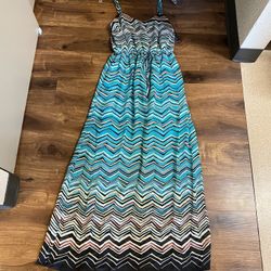 Brand new woman’s Be Bop brand teal blue maxi dress up for sale 