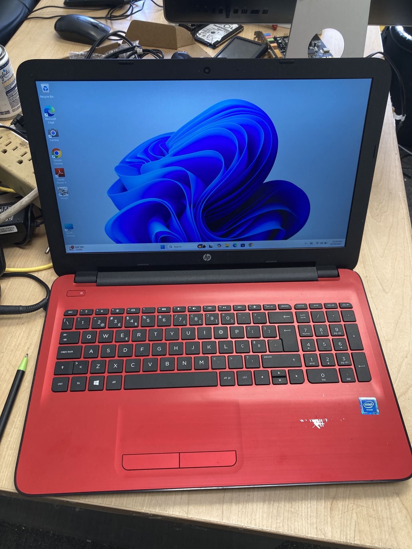 Red 15.6 Hp Laptop 