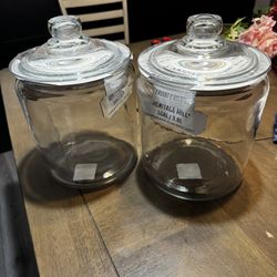 1 and 2 Gallon Glass Jars