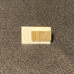 Tie Clasp - Gold Rectangle