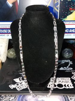 2 (two) 24" 295 STAMPED, PAPERCLIP 🖇️ CHAINS!!  (Price is per chain)