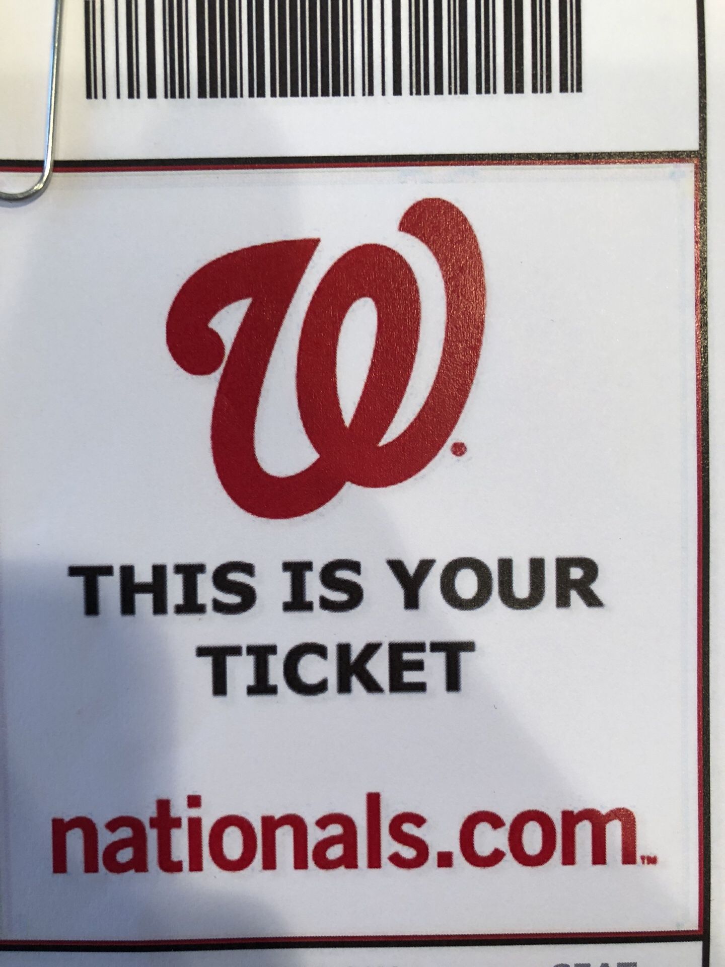 4 Nats tickets tomorrow 4:05 vs Mets COVERED WITH PARKING INCLUDED