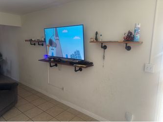 Galvanized shelves