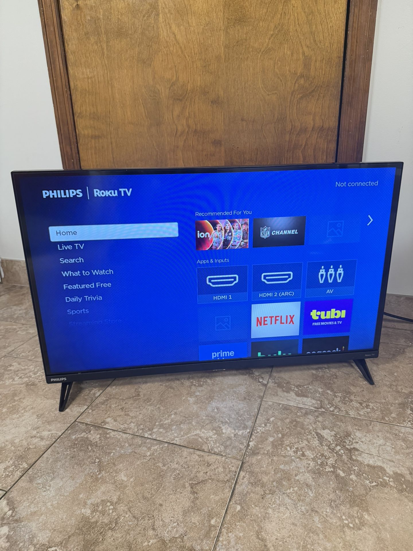 Philips 32" Class HD (720P) Smart Roku Borderless LED TV (32PFL6452/F7) (New)