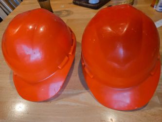 Orange Cap Style Hard Hat, 8-Point Ratchet Suspension