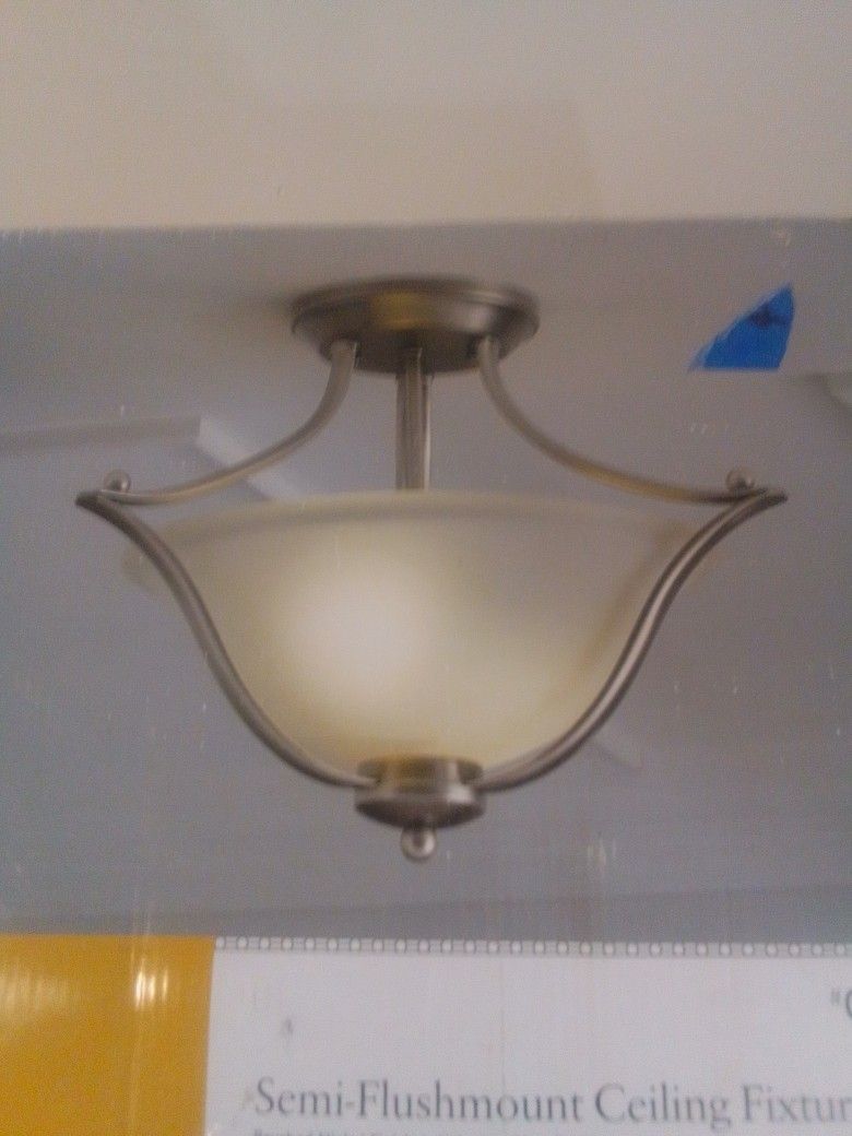 Portfolio semi flush fixture. New. Unused