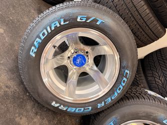 15x12 wheels tires new new 5x5.5 ford