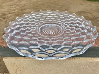 Large Fostoria American. Torte Platter Plate.