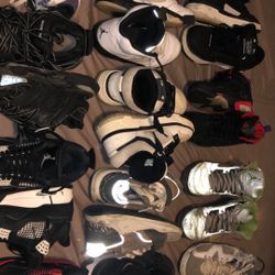 Balenciagas, Nikes, and Jordans blueberry shoes