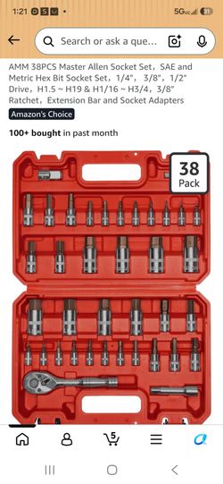 38PCS Master Hex Bit Socket Set