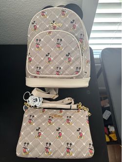 Mickey Disney crossbody bag and backpack