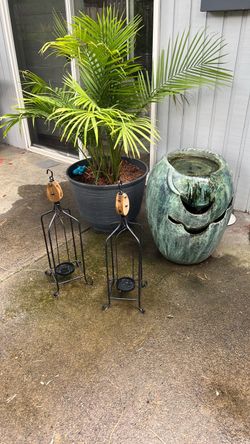 Outdoor hanging candle stands. Pair of 2