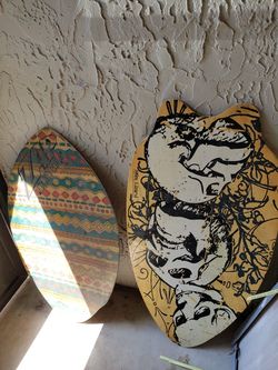 Zap and Skim lizard Skim Boards
