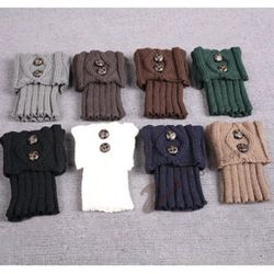 Knee-socks Condition:100% brand new * Color: Brown Only - * Material:WOOL Blend * High quality * Feature:soft warm and fashionable * One Size. Elastic