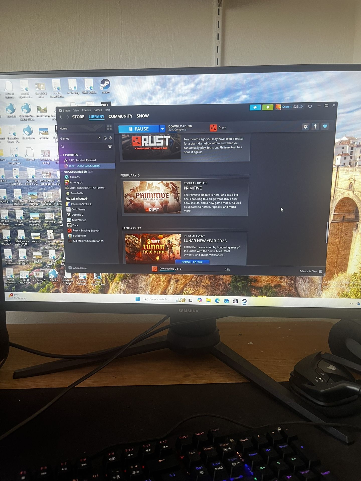 Samsung 27 Inch Monitor 144HZ