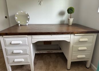 FREE!!! Hard wood desk + chair