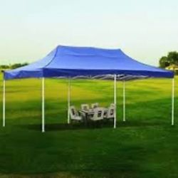 10 x 20 Pop Up Canopy Tent Portable  Instant Canopies Outdoor Market Shelter 10x20 Canopy Blue