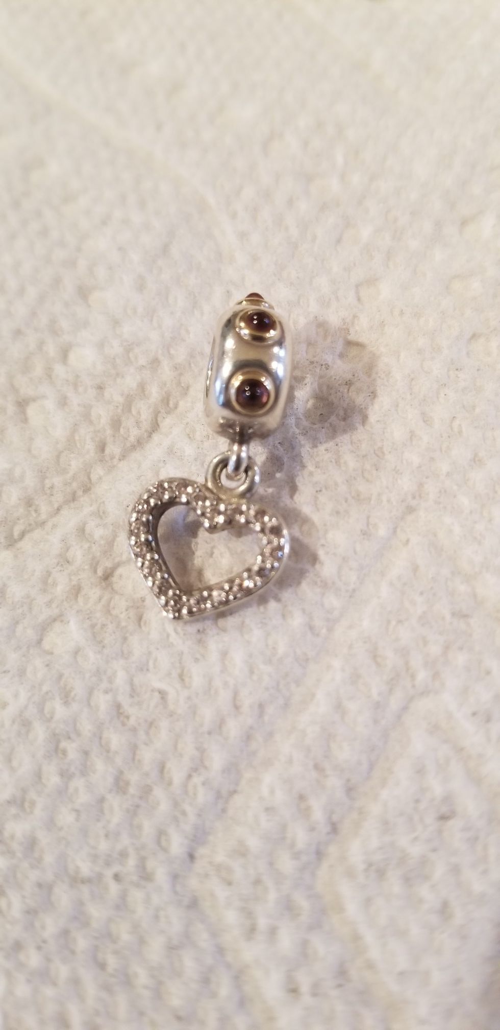 Pandora Heart Charm w Gold