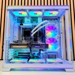 Gaming PC Custom Built by AREA-51✅🕹Full White RGB,Ryzen 7/32GB RAM/2TB🖥1 Year Warranty‼️ RTX 5070 GPU💥 $0 Down Finance Available