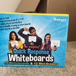 12 Personal Whiteboards + Erasers