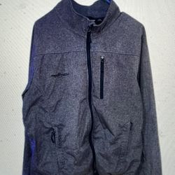 FreeTech Men's Grey Print Soft Shell Solid Long Sleeve Jacket Size Large