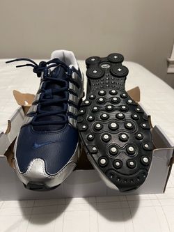 Size 9M Nike Shox NZ Midnight Navy Metallic Silver
