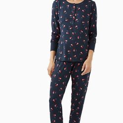 Kate spade NWT henley cherry jogger set size M