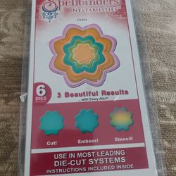 Spellbinders Nestabilities Dahlia 6 Die Set For Die-Cut Systems 
