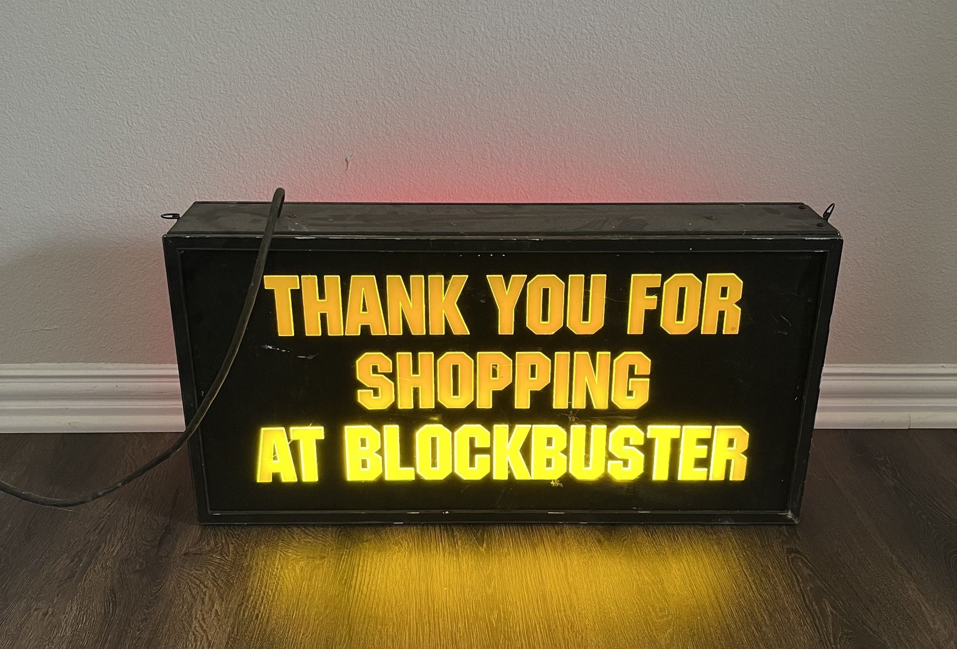 Vintage BLOCKBUSTER in Store Light Up Sign