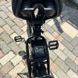 URUIFE Black 20in Fat Tire E-City Bike, Pedal Assist, Lights, Rear Rack