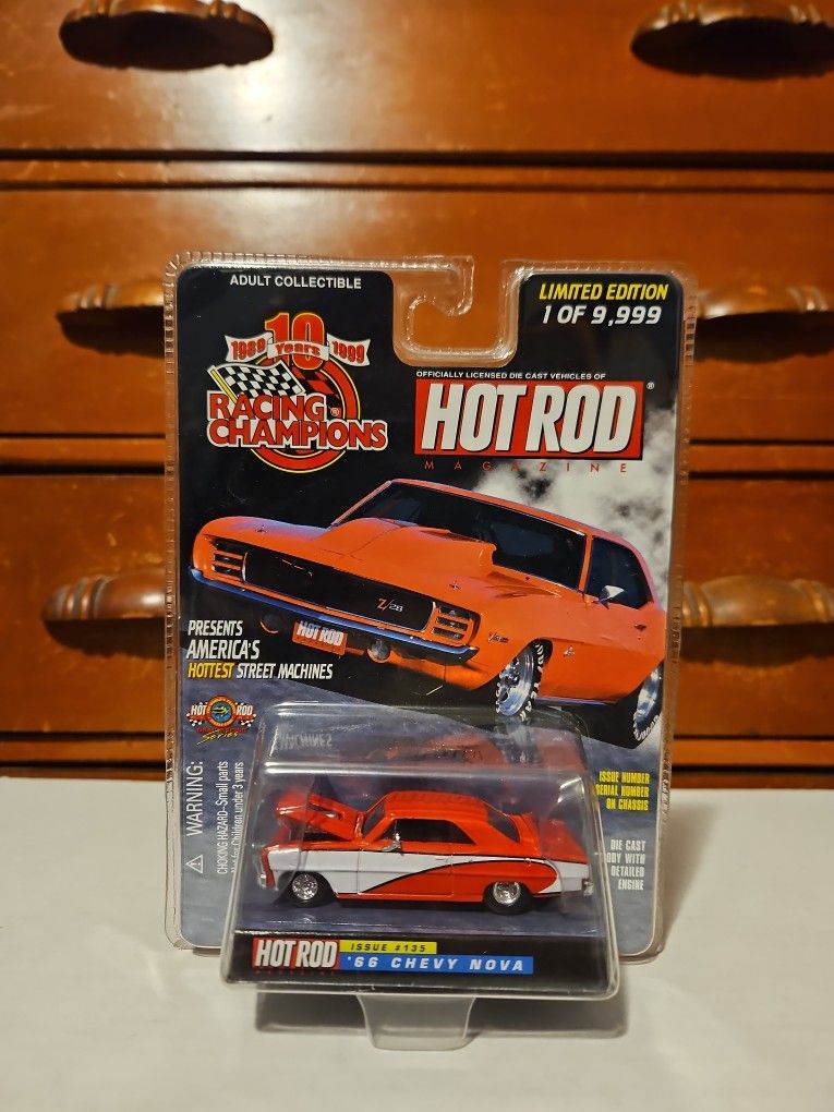 1999 Racing Champions '66 Chevy Nova Hot Rod Magazine