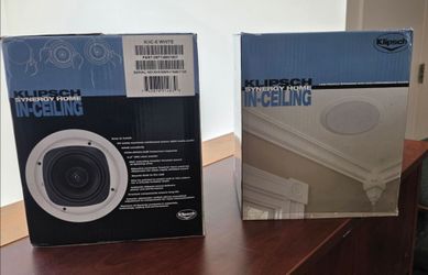 Klipsch KHC-6 6.5 inches white in-celing Flush-Mount speakers from Synergy Series