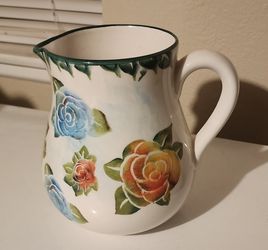 Porcelain  Rose Pitcher