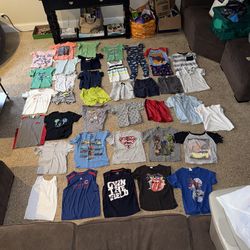 Boys spring/summer size 5/6 & 5T clothes. No holes but some have light stains