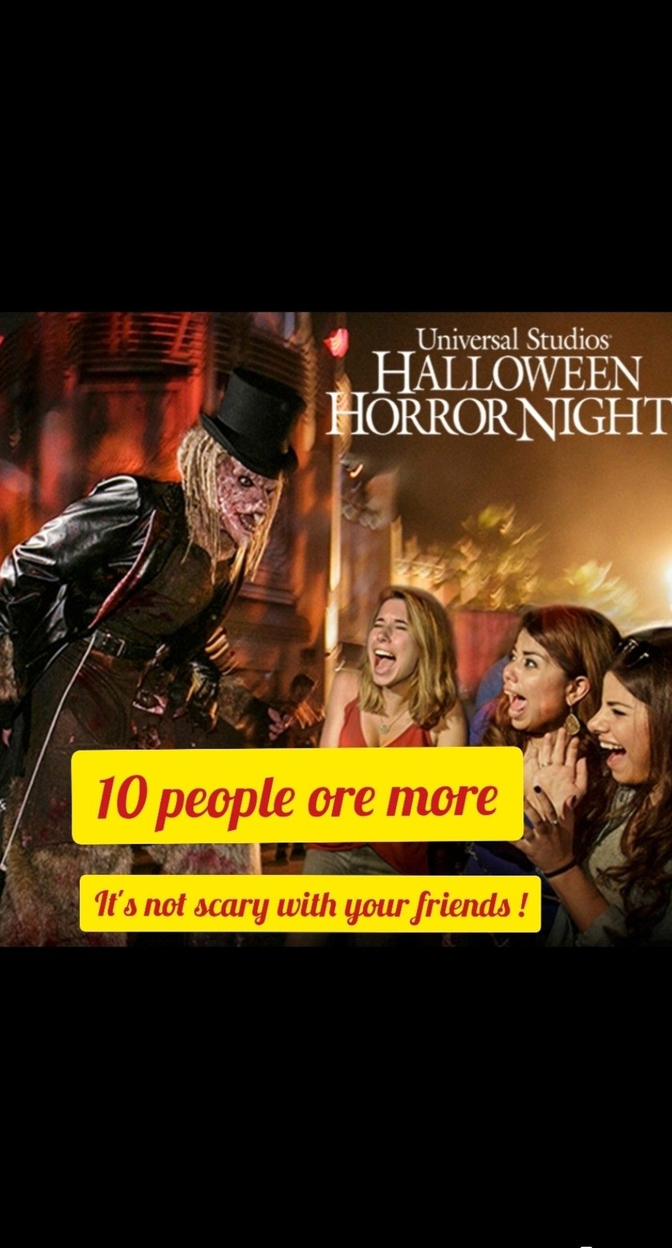 Tickets. Horror night . 10 . For today . Pay after enter.