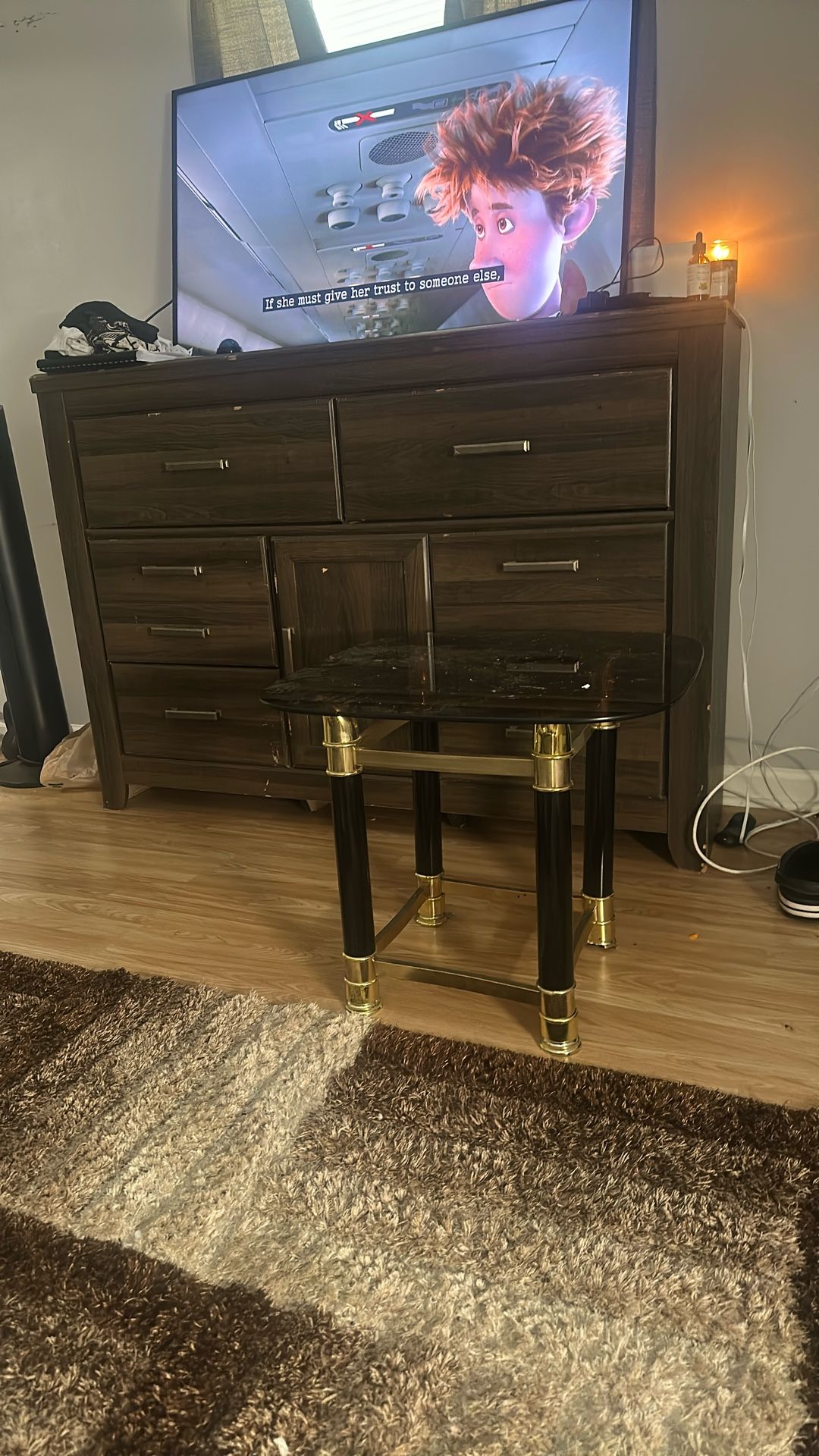 Glass End Table