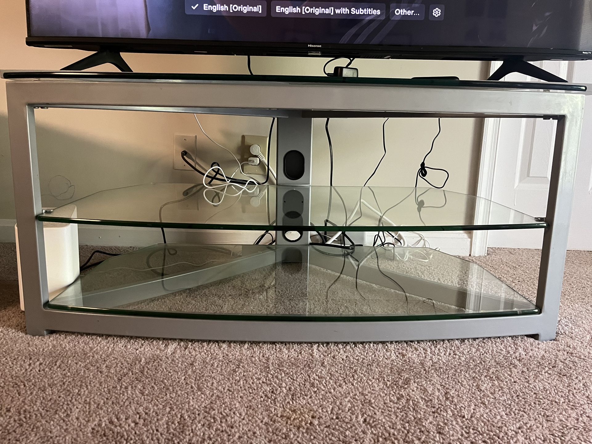 Glass tv Stand 