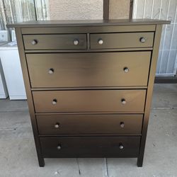 Ikea Hemnes Solid Wood Tall Dresser 